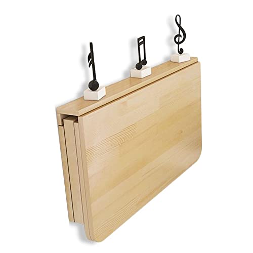 Wandklapptisch Aus Massivholz, Klapptisch Wandtisch, Platzsparender Schwimmender Schreibtisch Küchentisch Kindermöbel Laptoptisch Esstisch (Größe : 80x50x33cm)