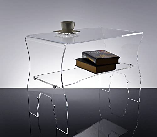Slato Alya Couchtisch mit modernem Design aus transparentem Acryl