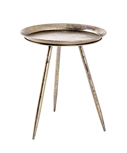 HAKU Möbel Beistelltisch, Metall, bronze, Ø 44 x H 54 cm