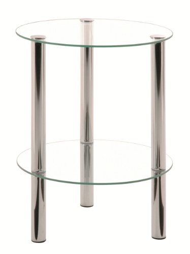 HAKU Möbel Beistelltisch, Metall, chrom, Ø 35 x H 47 cm