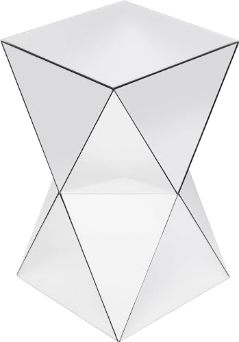 Kare Design Beistelltisch Luxury Triangle, verspiegelt, Nachttisch, geometrische Form, 54x32x32cm (H/B/T)