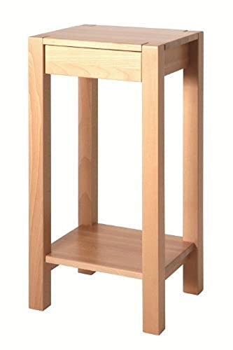 HAKU Möbel Beistelltisch, Massivholz, buche gedämpft, B 37 x T 33 x H 73 cm