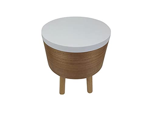 Gebor     Runder   Tisch Ablage   Natürliches Material   Skandinavisches   Modern   Natürlich     38x30x30cm