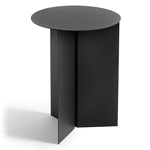  Slit Table Round High, Stahl, Black, 35cm