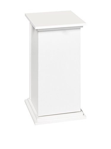FMD Möbel, 641-001 Essex 1 Dekosäule, holz, weiß, maße 30.0 x 30.0 x 58.0 cm (BHT)