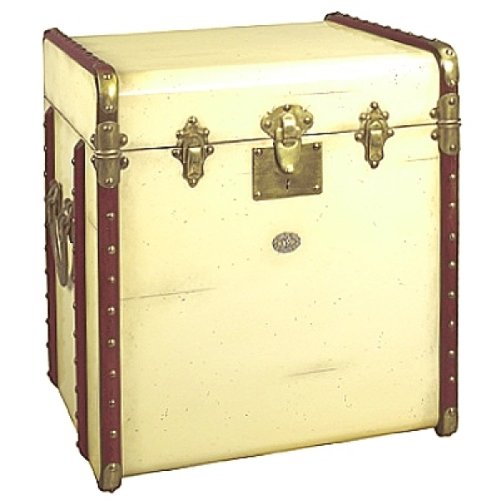 ProPassione Koffer Tisch Pullmann, klein, Antiklook, Farbe Elfenbein/Kirschbaum, B 53 x H 56 x T 45 cm