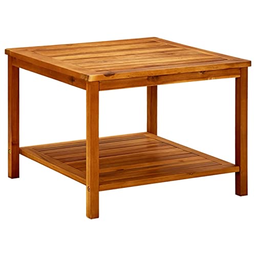 Chaduof Couchtisch 60x60x45 cm Massivholz Akazie, Living Room Table, Wohnzimmertisch, Beistelltisch, Side Table & End Table, Coffee Table