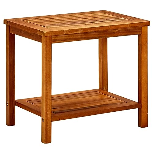 Chaduof Couchtisch 50x35x45 cm Massivholz Akazie, Living Room Table, Wohnzimmertisch, Beistelltisch, Side Table & End Table, Coffee Table