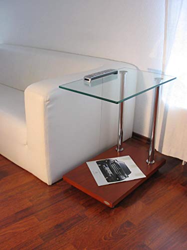 Design Tisch Ecktisch V 270 Kirsche Glas Carl Svensson